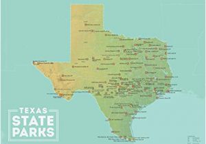 Texas National Wildlife Refuges Map Amazon Com Best Maps Ever Texas State Parks Map 18×24 Poster Green