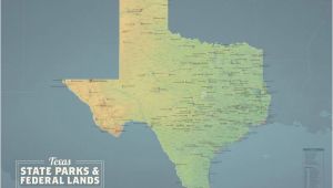 Texas National Wildlife Refuges Map Texas State Parks Bundeslander Karte 24 X 36 Poster Etsy