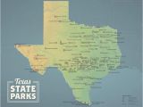 Texas Official Travel Map Texas State Parks Map 11×14 Print Best Maps Ever