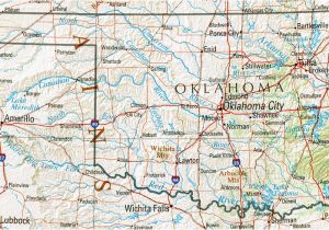 Texas Oklahoma Border Map Oklahoma Maps Perry Castaa Eda Map Collection Ut Library Online