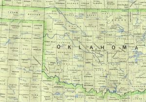 Texas Oklahoma Map Showing Cities Oklahoma Maps Perry Castaa Eda Map Collection Ut Library Online