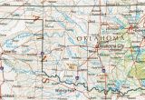 Texas Oklahoma Map Showing Cities Oklahoma Maps Perry Castaa Eda Map Collection Ut Library Online