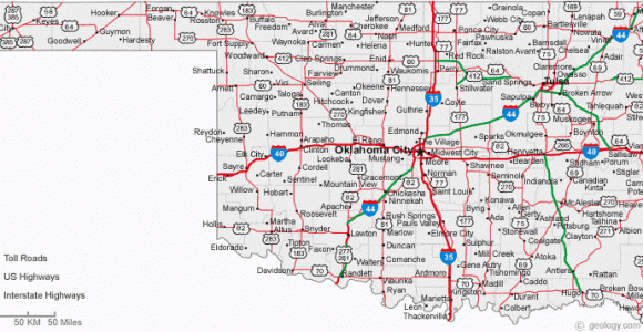 Texas Oklahoma Map Showing Cities Road Map Of Oklahoma and Texas Business Ideas 2013