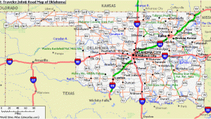 Texas Oklahoma Road Map Road Map Of Oklahoma and Texas Business Ideas 2013