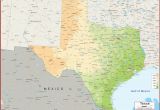 Texas Physical Features Map Geographical Maps Of Texas Sitedesignco Net