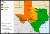 Texas Physical Features Map Geographical Maps Of Texas Sitedesignco Net