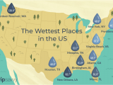 Texas Rainfall totals Map Map Of the Wettest Places In the Usa