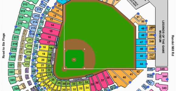 Texas Rangers Ballpark Seating Map 40 Rangers Ballpark Seating Chart with Seat Numbers Inspiration
