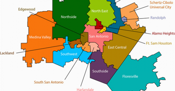 Texas School District Map by Region San Antonio School Districts Gopublic