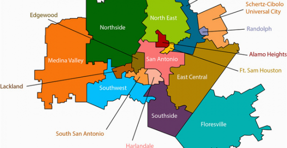 Texas School District Map San Antonio School Districts Gopublic
