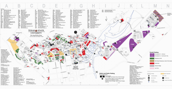 Texas State Parking Map Map Texas State Business Ideas 2013