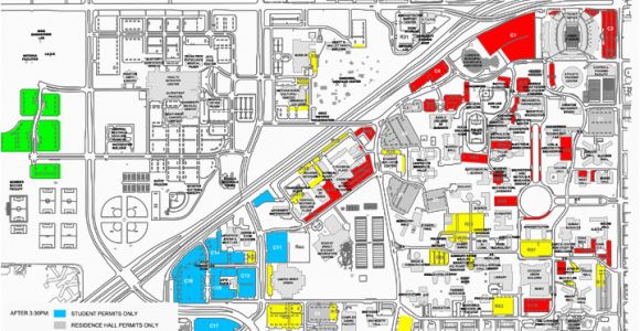 Texas Tech Map Of Campus Thursday Game Brings Parking Challenges News Dailytoreador Com