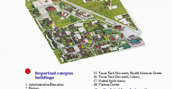 Texas Tech Maps New Ttu Campus Map Bressiemusic