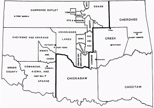 Texas to Oklahoma Map Indian Territory Oklahoma 1866 1889 Maternal Ancestry Migration