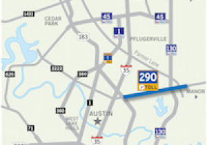 Texas toll Road Map 290 toll Road
