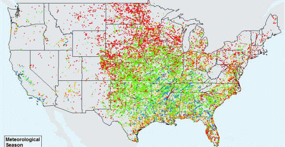 Texas tornado History Map Monthly tornado Averages by State and Region U S tornadoes