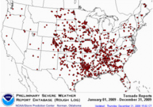 Texas tornado Map tornadoes Of 2009 Wikipedia