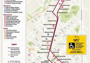 Texas tourist Map Schedule Trolley Mckinney Avenue Transit Authority M Line