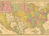 Texas Treasure Maps Texas 1839 Ancient Maps Old World Map Antique by Mapsandposters