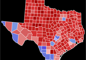 Texas Voting Map 2018 Texas Gubernatorial Election Wikipedia