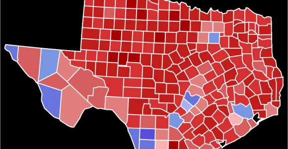 Texas Voting Map 2018 Texas Gubernatorial Election Wikipedia