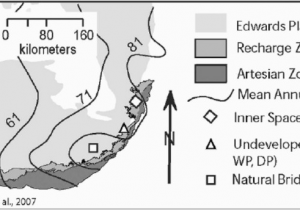 Texas Water Aquifer Map Map Of Edwards Aquifer and Cave Locations On the Edwards Plateau In