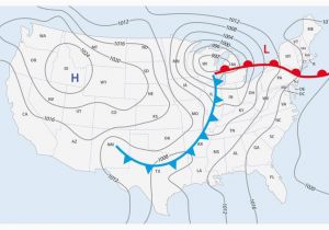 Texas Weather Temperature Map Weather Front Definitions and Map Symbols