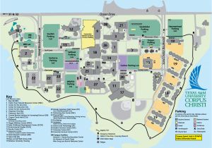 Texas Wesleyan University Map Tamucc Campus Map Camping Map