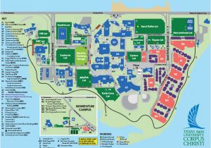 Texas Wesleyan University Map Tamucc Campus Map Camping Map