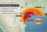 Texas Wind Map torrential Rain to Evolve Into Flooding Disaster as Major Hurricane