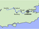 Thames River Map England D themse