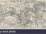 Thames River Map England Thames River Map Stock Photos Thames River Map Stock