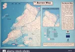 The Burren Ireland Map Ireland the Burren Ballyvaughan Stock Photos Ireland the Burren
