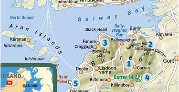 The Burren Ireland Map Irland Wandern In Der Karstlandschaft Burren Reiseinfos Outdoor