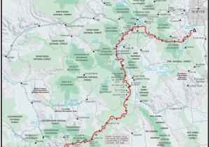 The Colorado Trail Map Big Sky Trail Map Elegant W Od Trail Maps Directions