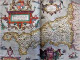The Counties Of England Map Tudor Map Of Cornwall 1579 Christopher Saxton the
