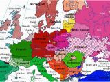 The Map Of Europe In 1914 Linguistic Map Of Europe From 1914 Handbooking