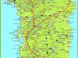 The Map Of Italy Cities Large Detailed Map Of Sardinia with Cities towns and Roads