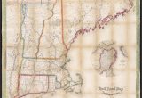 The New England States Map File Telegraph and Rail Road Map Of the New England States