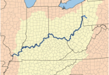 The Ohio River On A Map Ohio River Revolvy