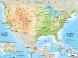 The United States and Canada Physical Map Us Map Map Usa East Coast States Capitals Creatop Eastern