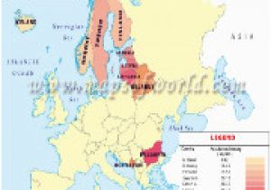 Thematic Map Of Europe Population Density Map Of Europe Casami