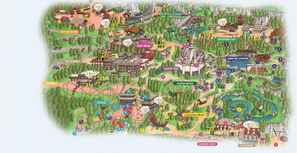 Theme Parks England Map Park Map Gullivers Kingdom theme Park Matlock Bath