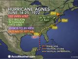 Thunderstorm Map Europe From Accuweather During Late June 1972 Hurricane Agnes