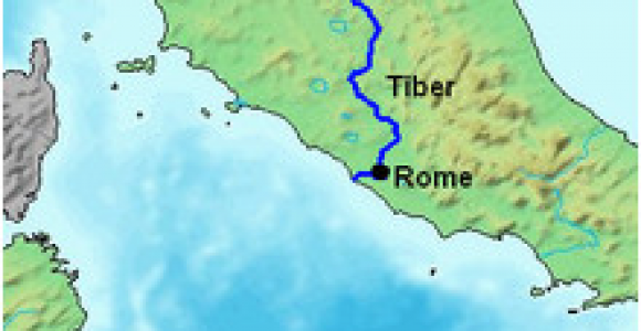 Tiber River Italy Map Tiber Wikipedia