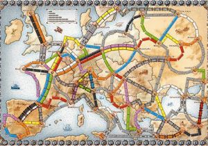 Ticket to Ride Europe Map Pin On School Days