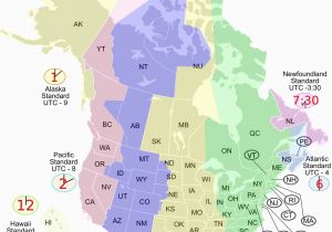 Time Zone Map for Canada Printable Us Timezone Map Climatejourney org