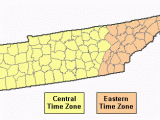 Time Zone Map for Tennessee why is Chattanooga Tn In Eastern Time while Nashville Tn is In