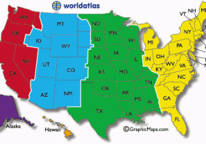 Time Zone Map north America and Canada Current Dates and Times In U S States Map