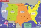 Time Zone Map Of Us and Canada States Map Of Usa with Capitals Usa Time Zone Map Current